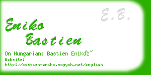 eniko bastien business card